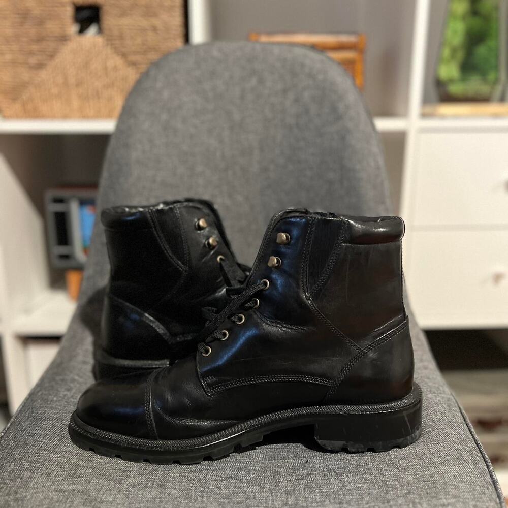 Black cole haan leather